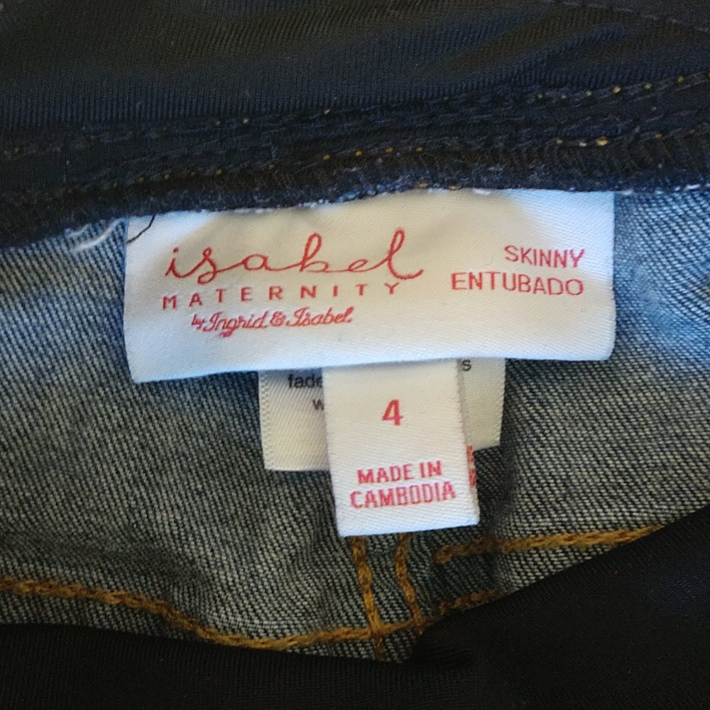 Isabel Maternity Skinny Distressed Jeans sz 4 - Picture 3 of 7